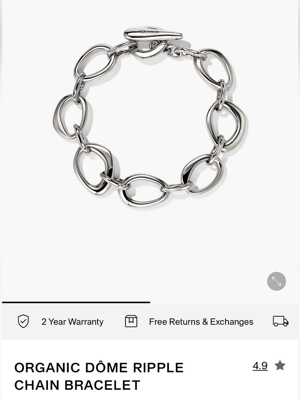 Mejuri organic Dome Ripple bracelet
